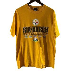 Pittsburg Steelers Unisex 2009 NFL Super Bowl Champions T-Shirt Size Large